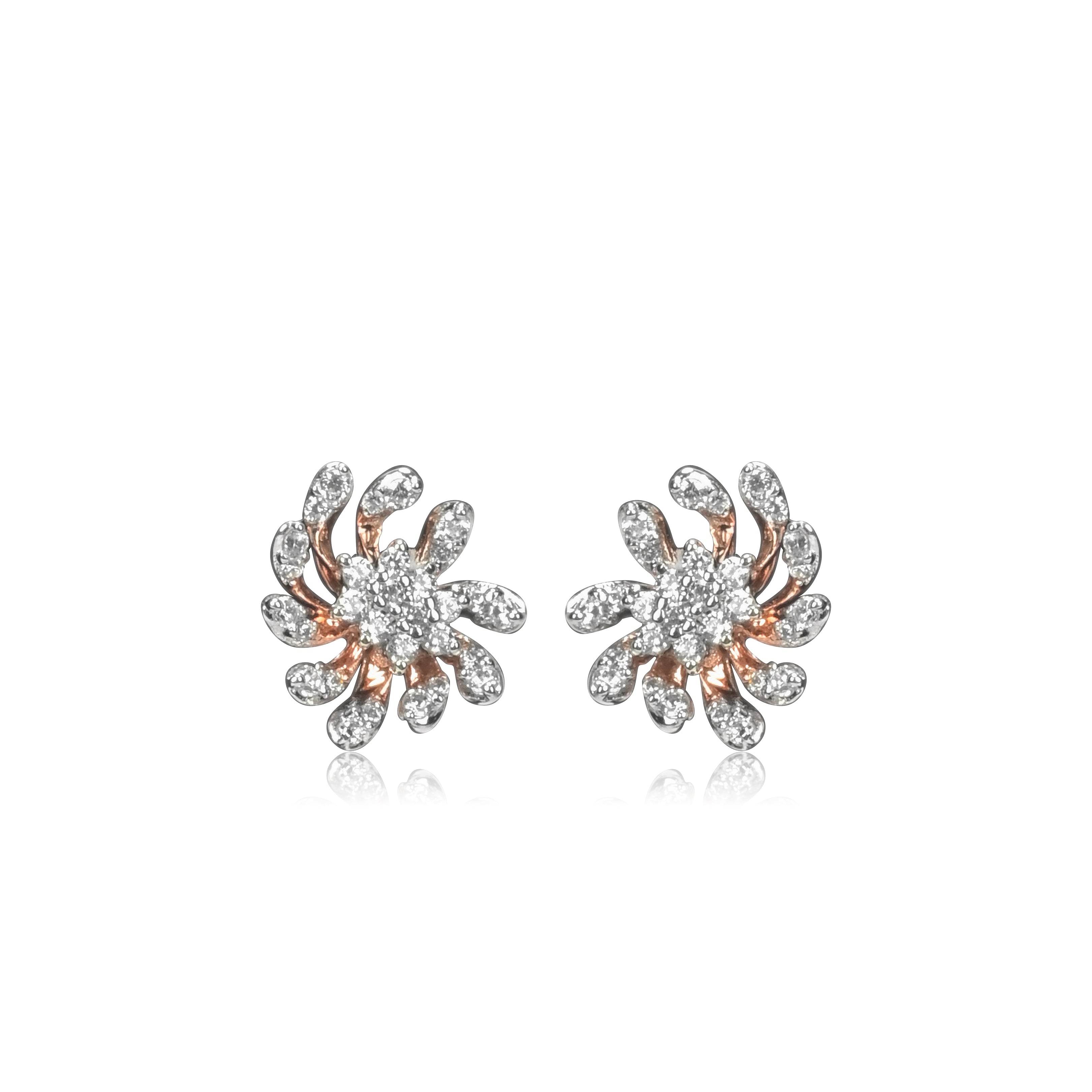 Swirl Design Gold Earrings - Fine One Jewels