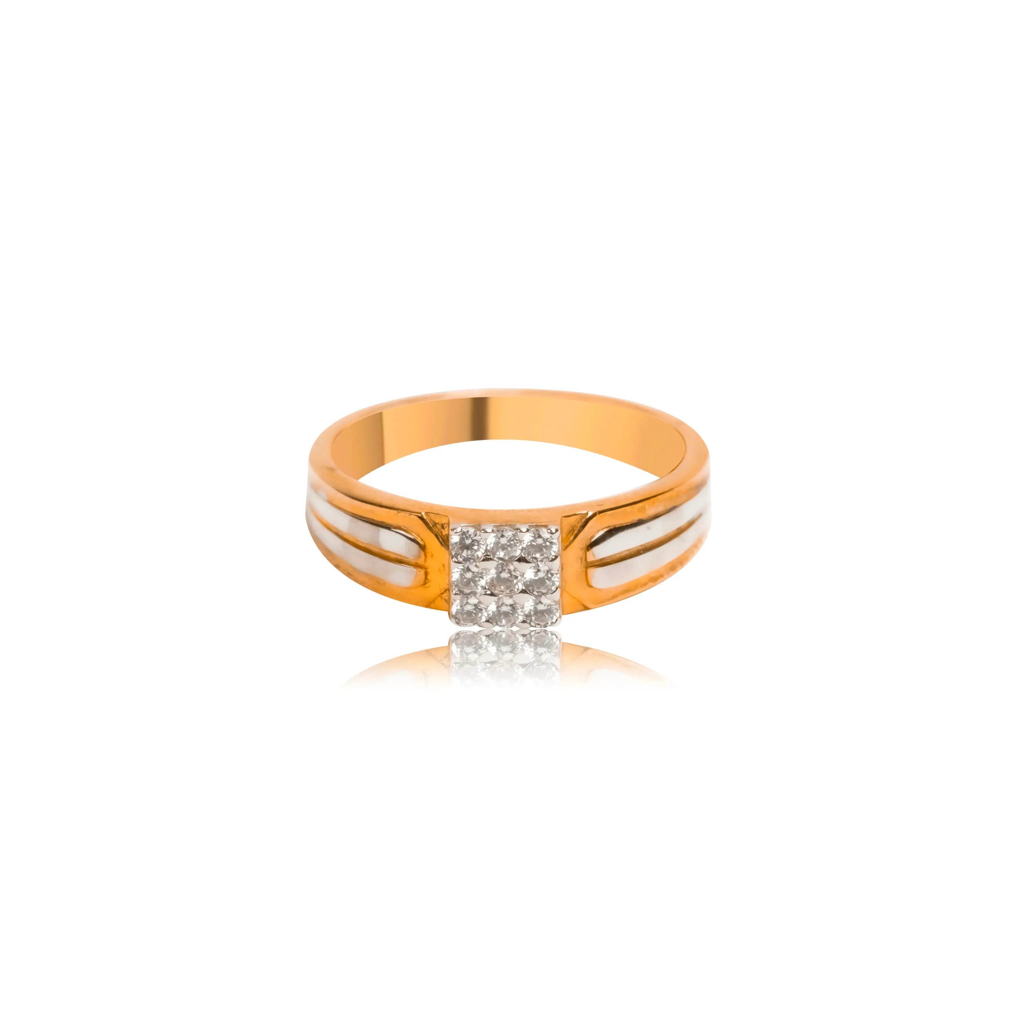 Classic Grid Diamond Ring for Men - Fine One Jewels