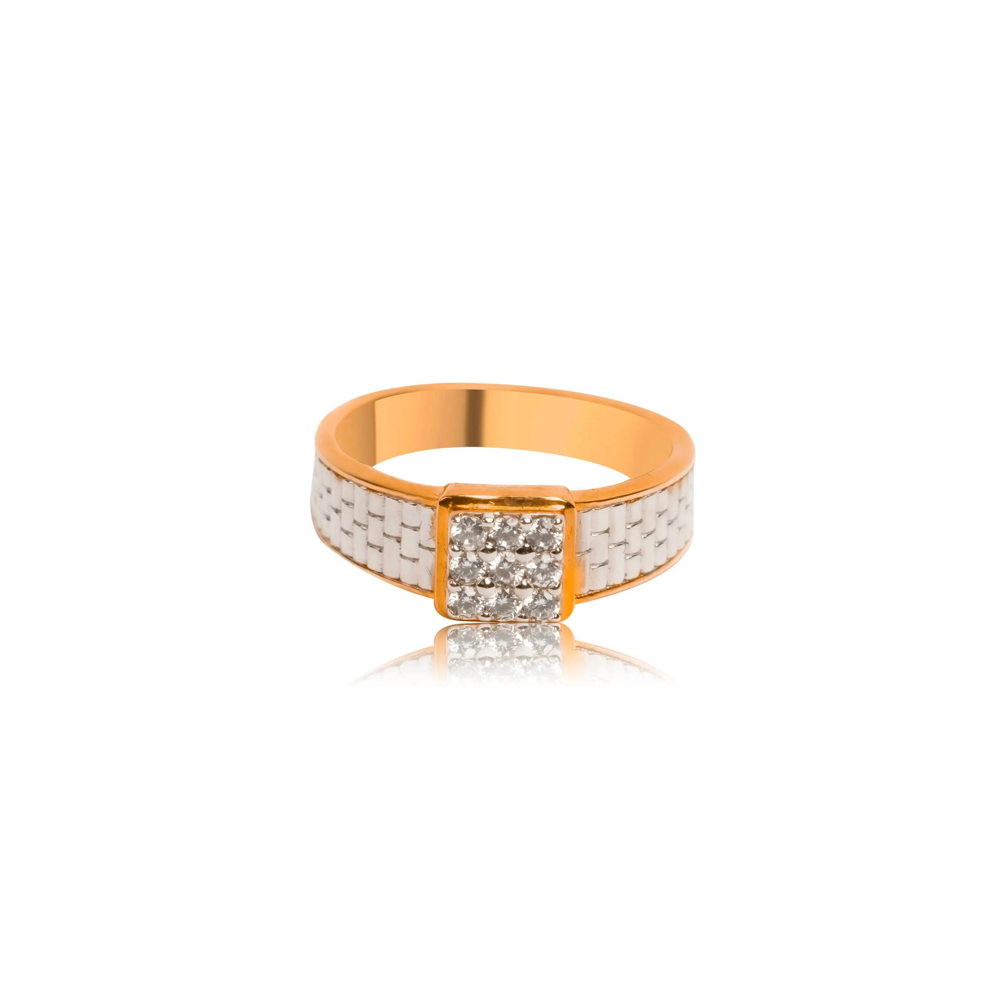 Bold Weave Diamond Ring for Men - Fine One Jewels