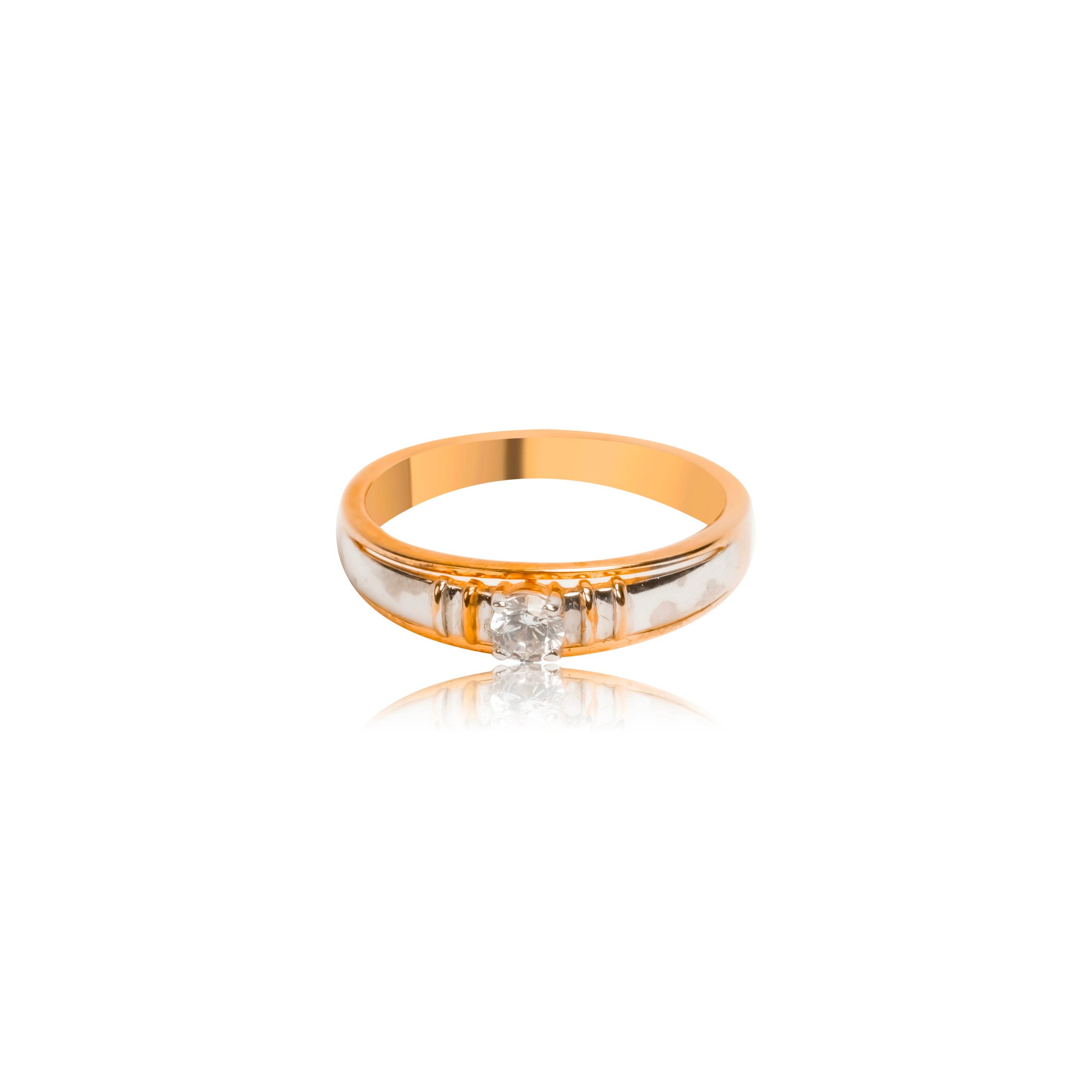 Elegant Gold Diamond Accent Ring - Fine One Jewels