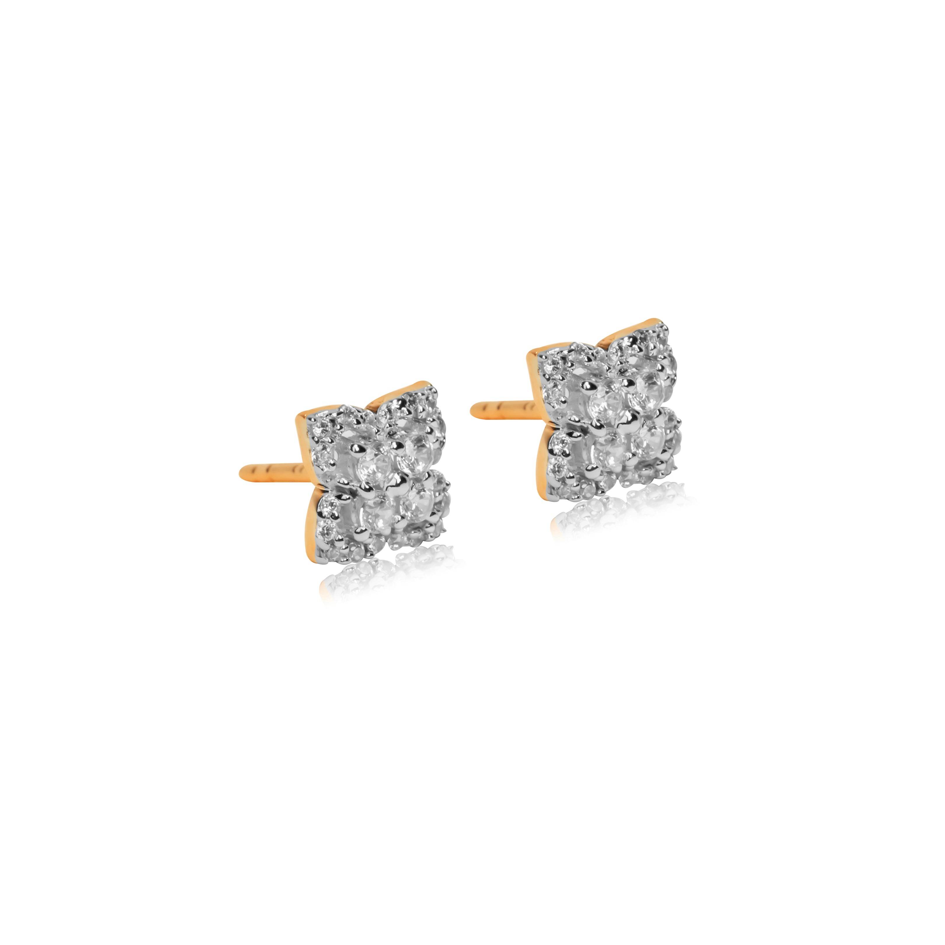 Petite Bow Diamond Stud Earrings - Fine One Jewels