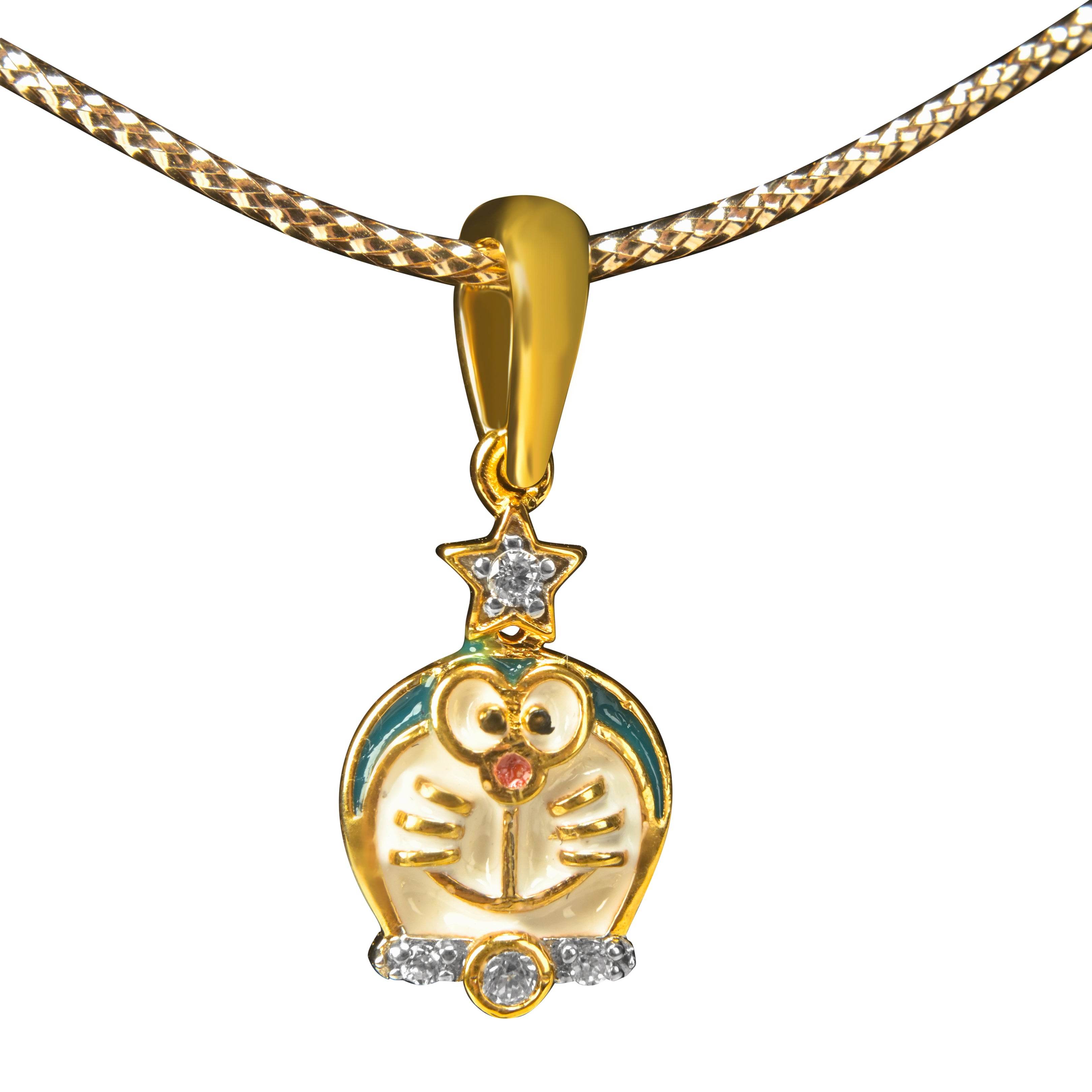 Cute Character Star Pendant Necklace - Fine One Jewels