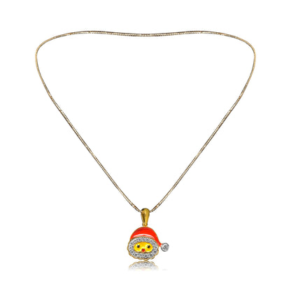 Santa Face Pendant Necklace - Fine One Jewels