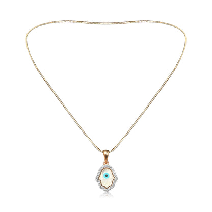 Evil Eye Hamsa Pendant Necklace - Fine One Jewels