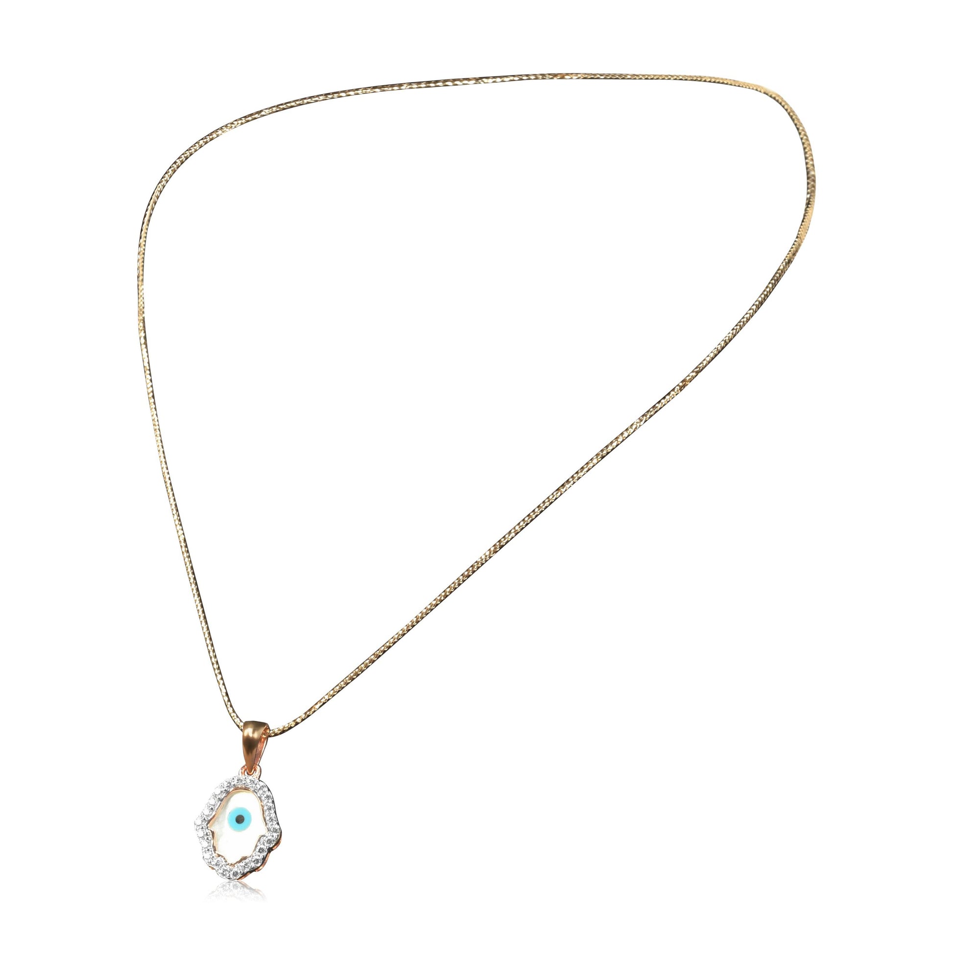 Evil Eye Hamsa Pendant Necklace - Fine One Jewels
