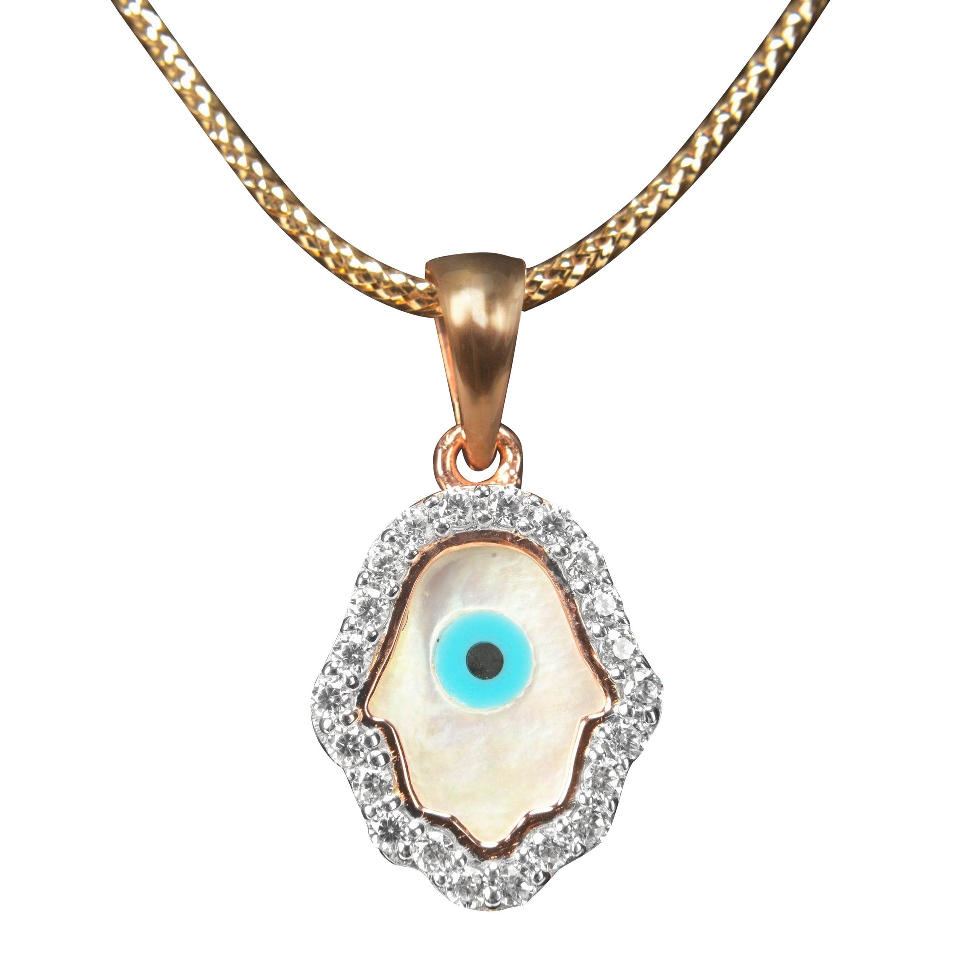 Evil Eye Hamsa Pendant Necklace - Fine One Jewels