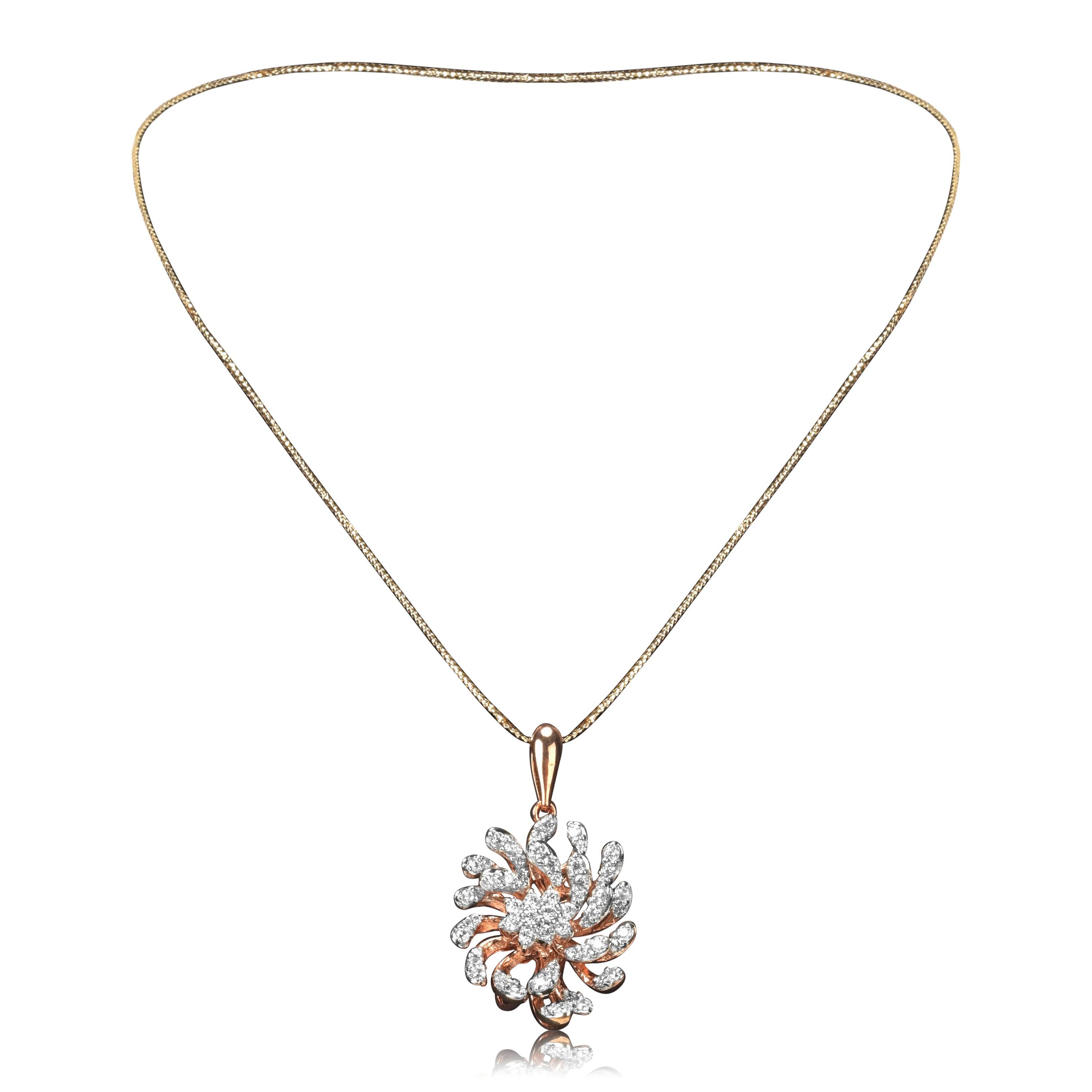 Swirl Design Gold Necklace Set - Fine One Jewels
