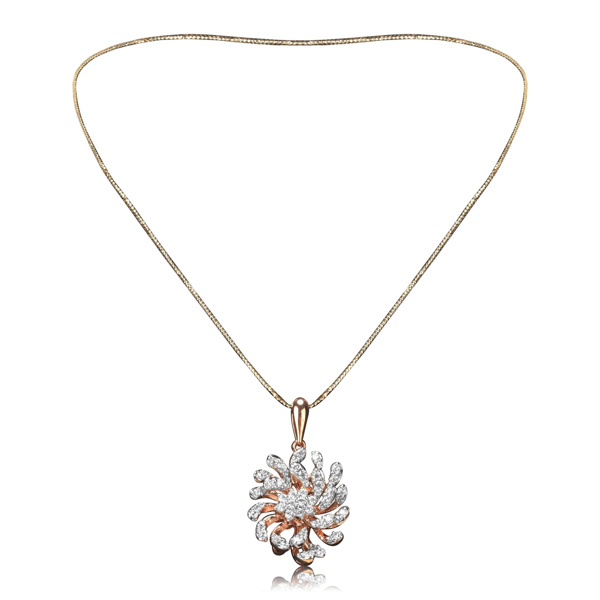 Swirl Design Gold Necklace Set - Fine One Jewels