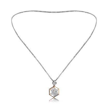 Hexagon Diamond Pendant - Fine One Jewels