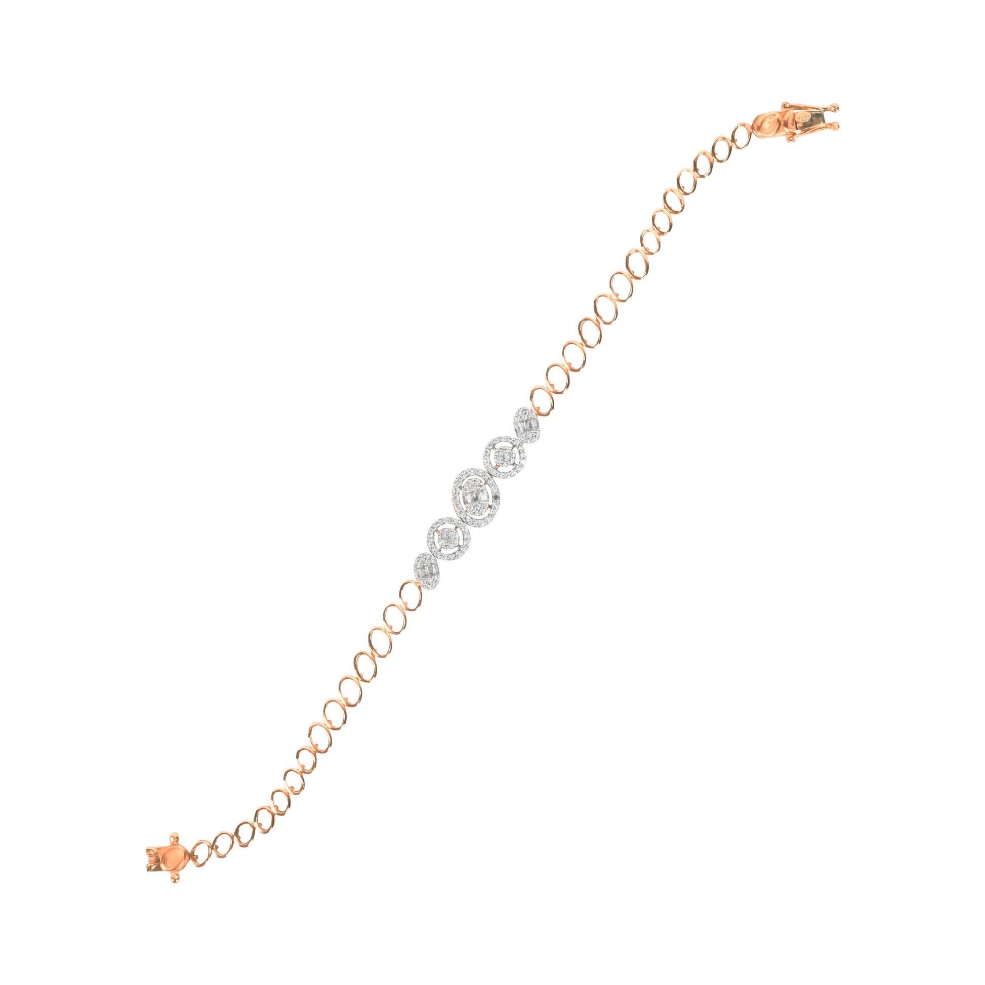 Radiant Rose Gold Diamond Bracelet - Fine One Jewels