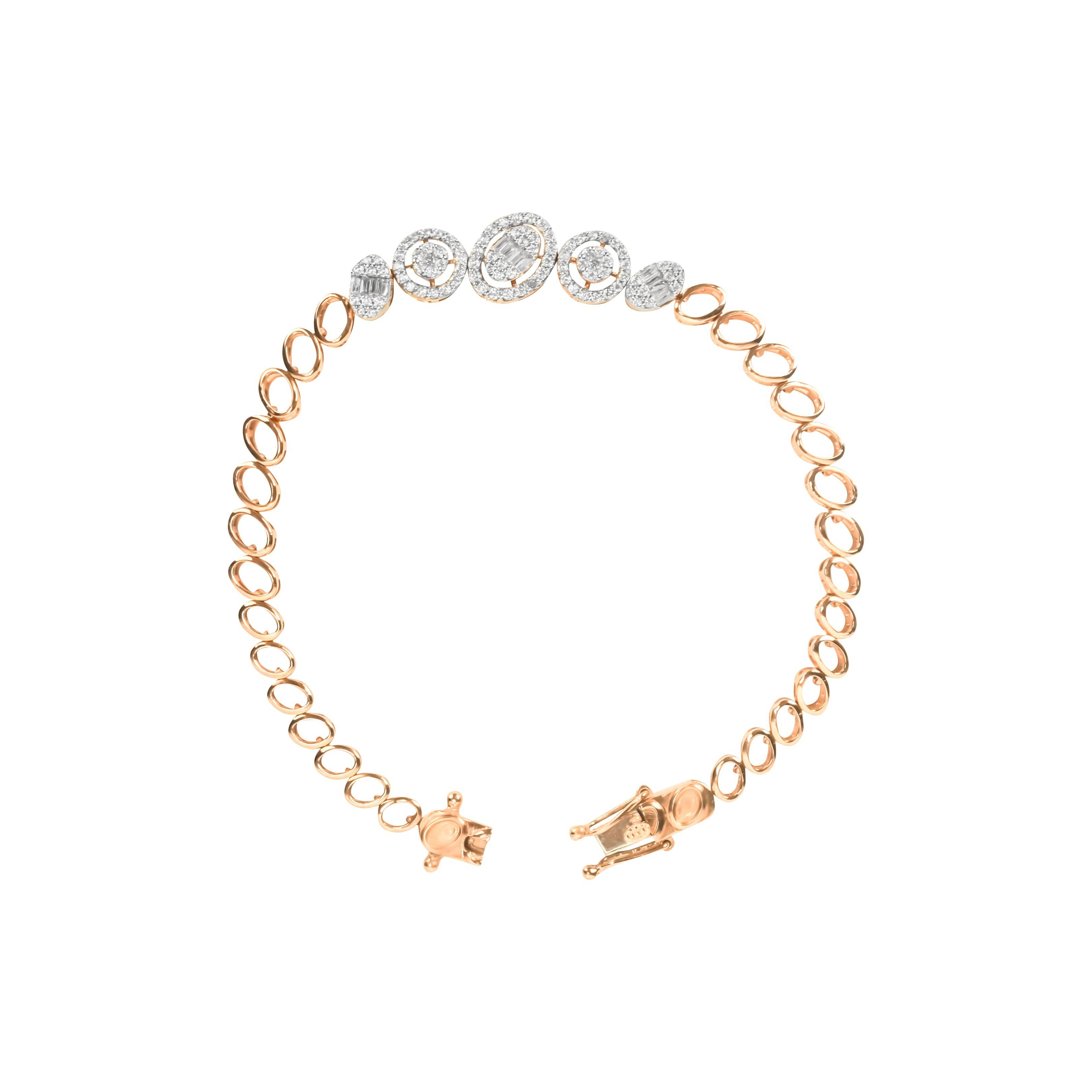 Radiant Rose Gold Diamond Bracelet - Fine One Jewels
