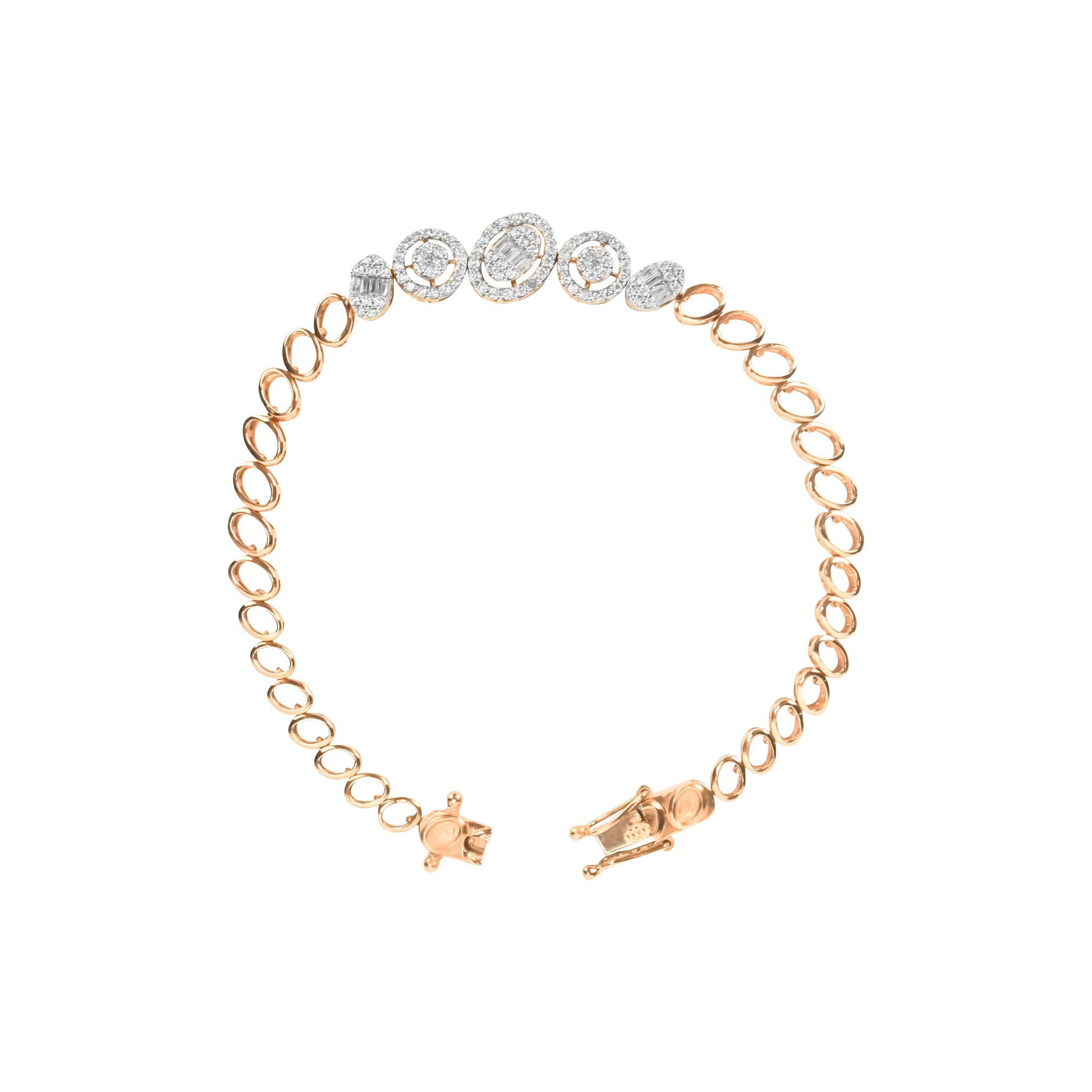 Radiant Rose Gold Diamond Bracelet - Fine One Jewels