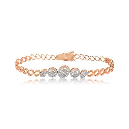 Radiant Rose Gold Diamond Bracelet - Fine One Jewels