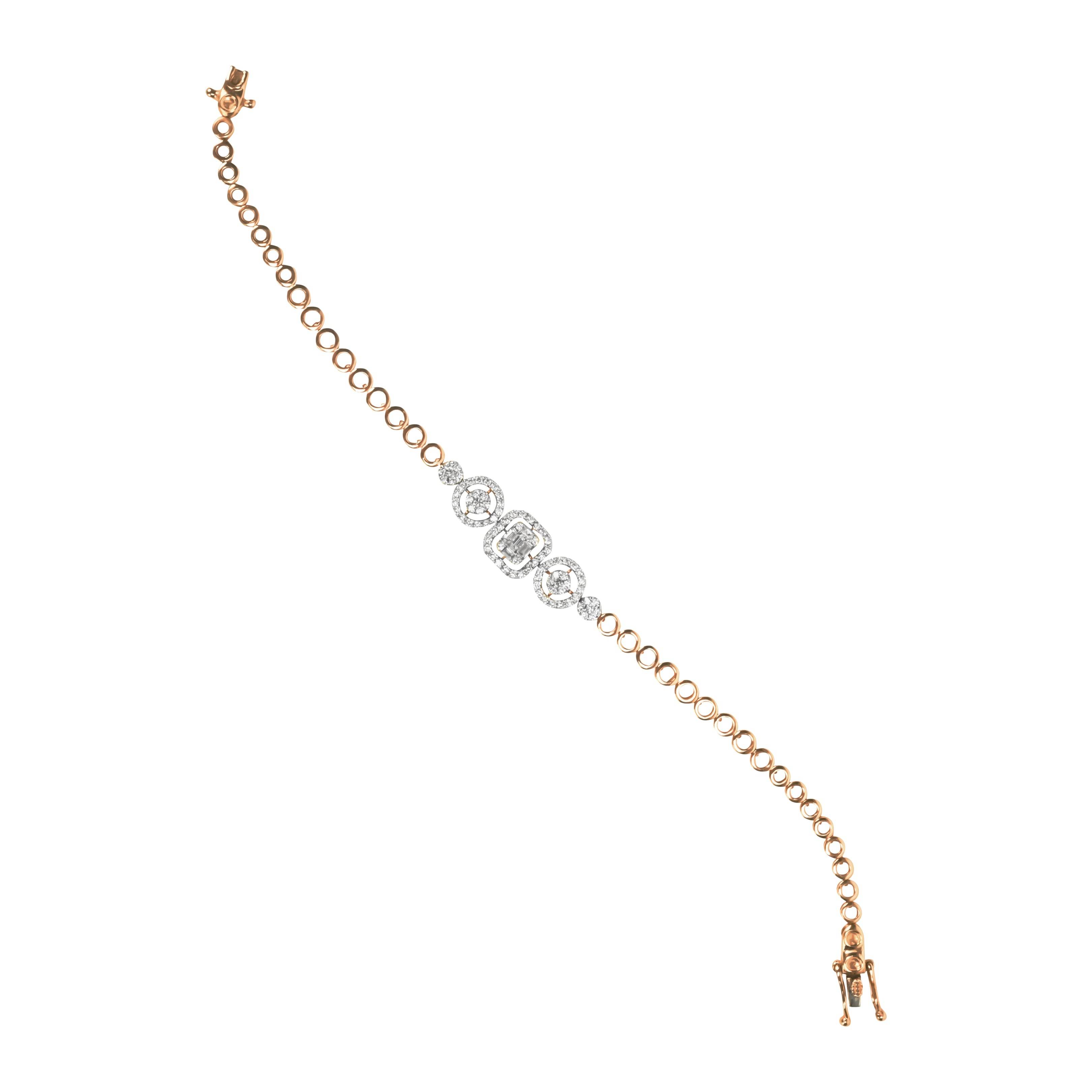 Glam Circle Charm Diamond Bracelet - Fine One Jewels