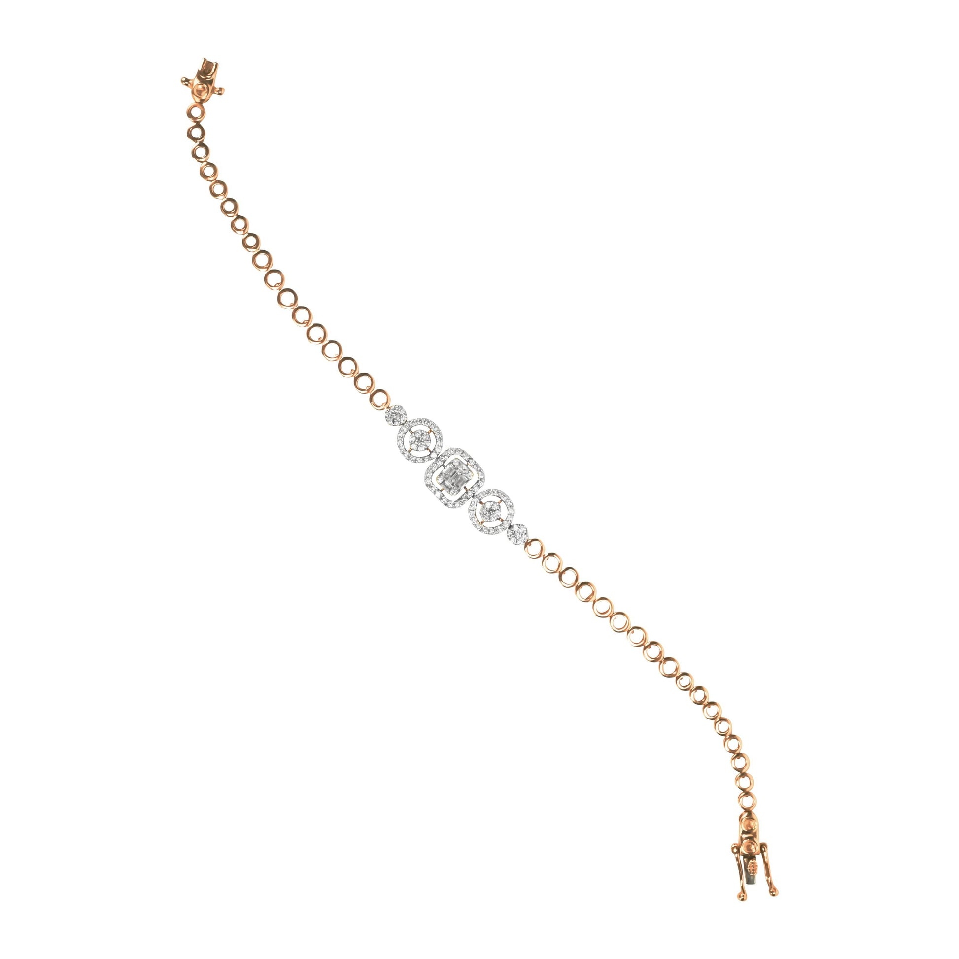 Glam Circle Charm Diamond Bracelet - Fine One Jewels