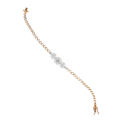 Glam Circle Charm Diamond Bracelet - Fine One Jewels