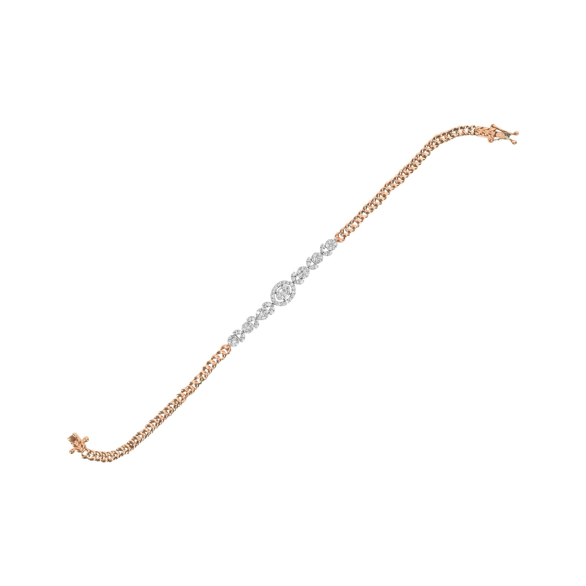 Elegant Rose Gold Diamond Bracelet - Fine One Jewels