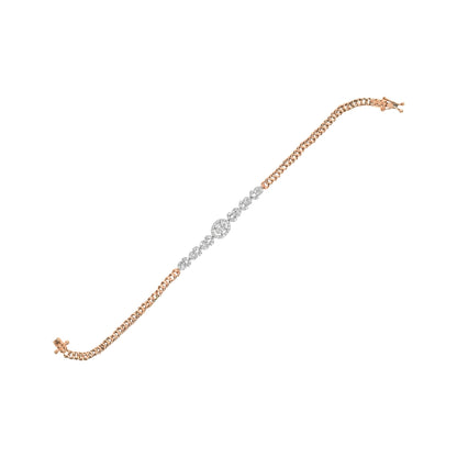 Elegant Rose Gold Diamond Bracelet - Fine One Jewels
