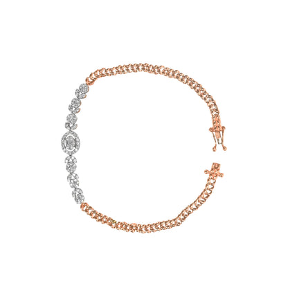 Elegant Rose Gold Diamond Bracelet - Fine One Jewels