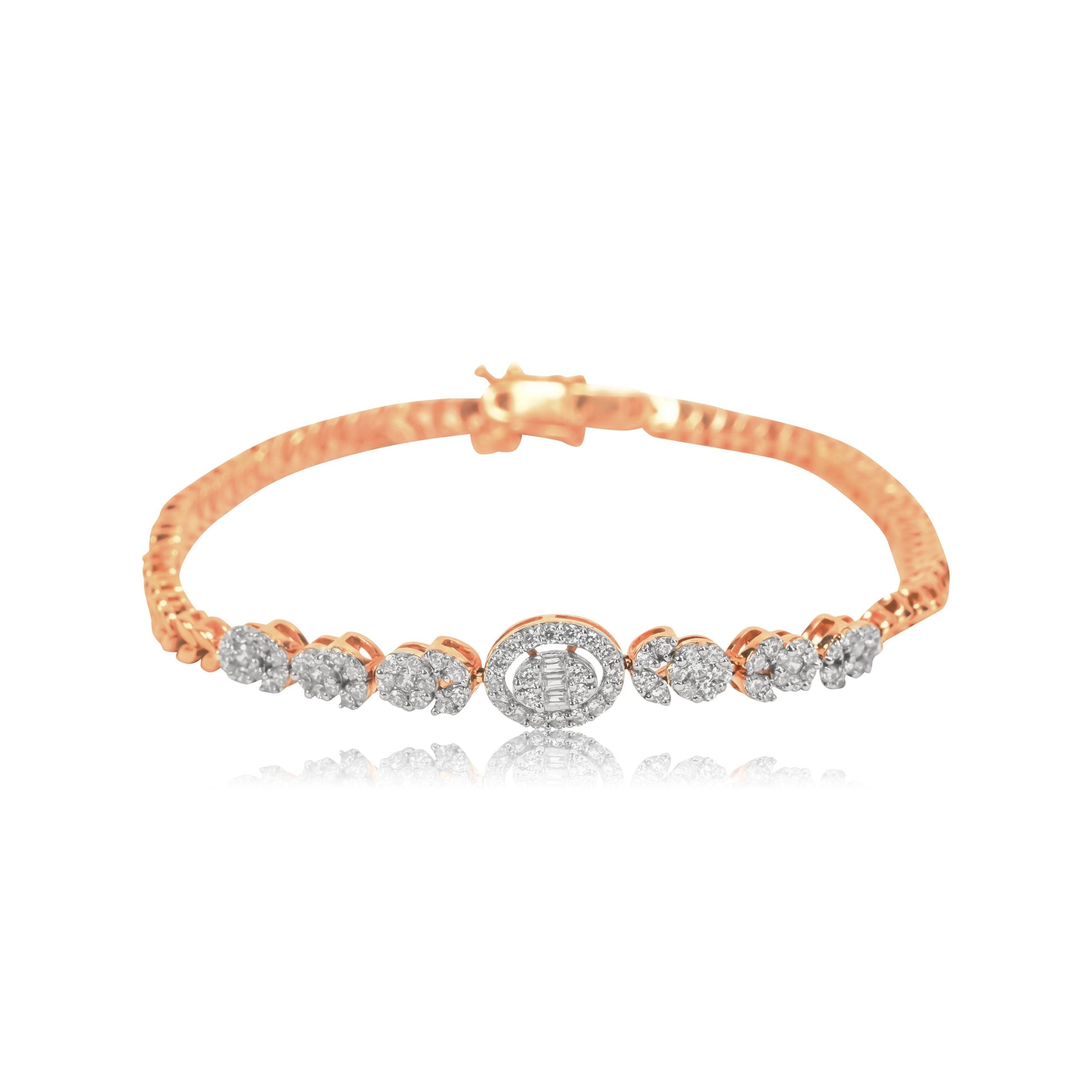 Elegant Rose Gold Diamond Bracelet - Fine One Jewels