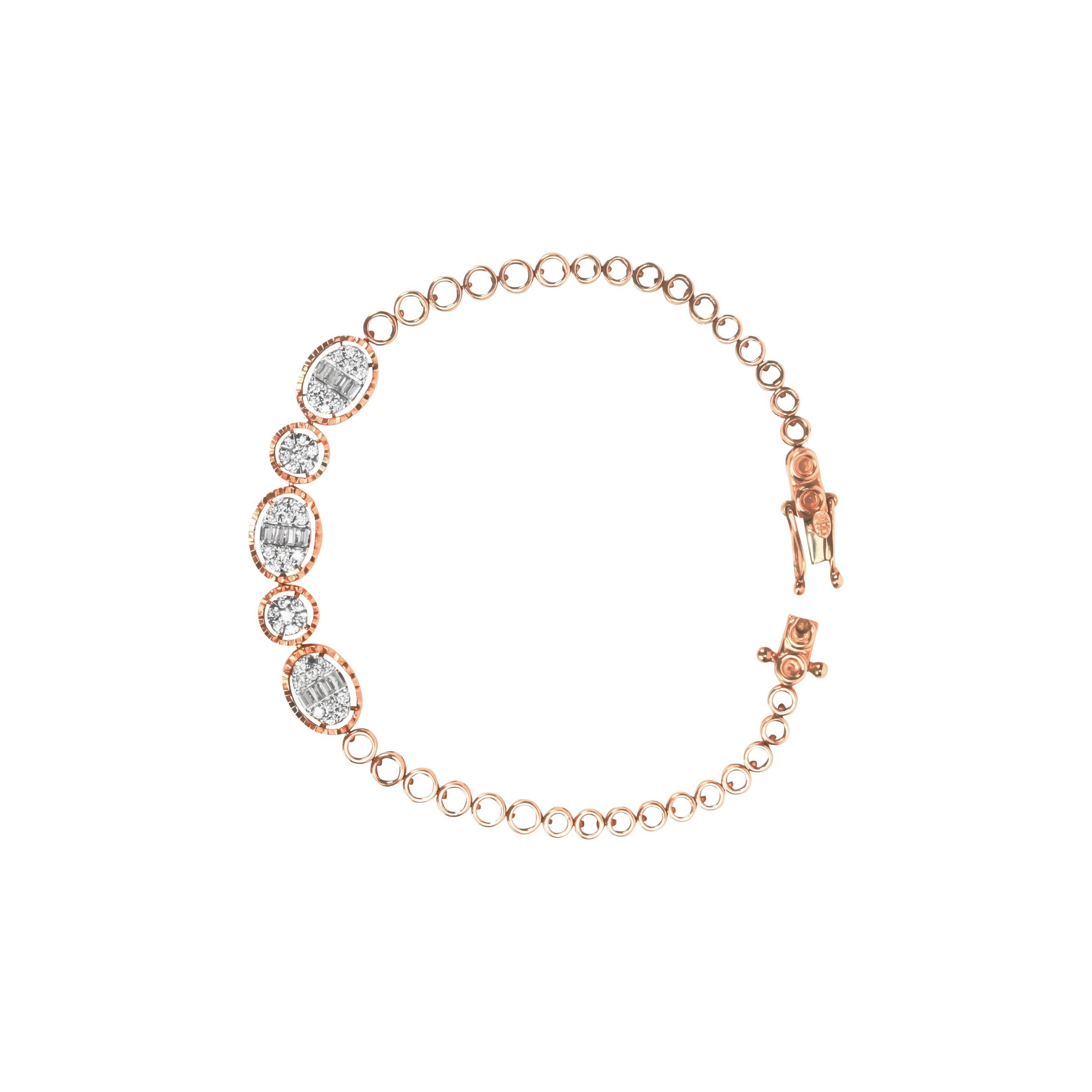 Luxe Oval Cluster Diamond Bracelet - Fine One Jewels