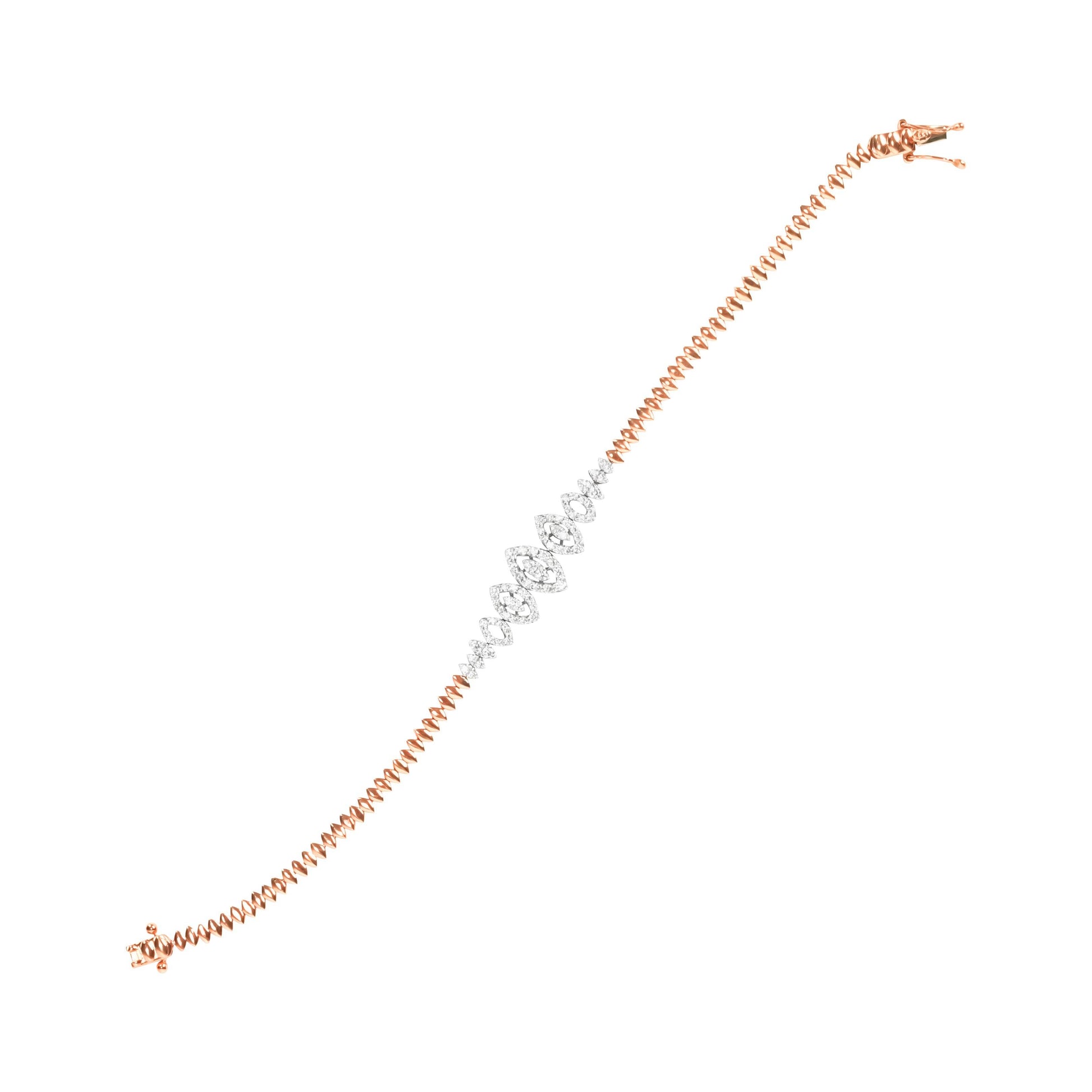 Rose Gold Rope Chain Bracelet - Fine One Jewels