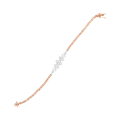 Rose Gold Rope Chain Bracelet - Fine One Jewels