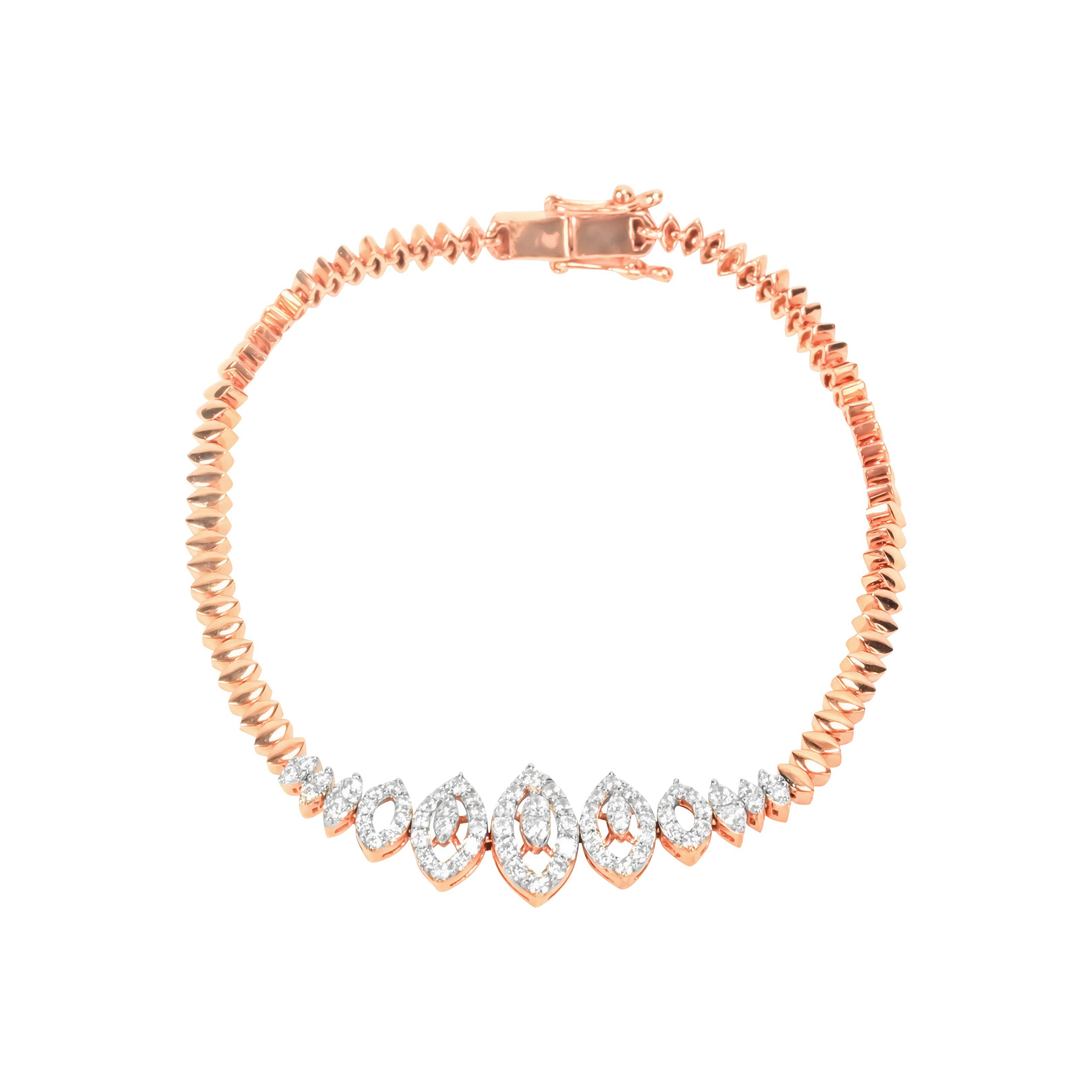 Rose Gold Rope Chain Bracelet - Fine One Jewels