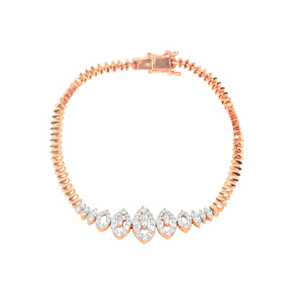 Rose Gold Rope Chain Bracelet - Fine One Jewels