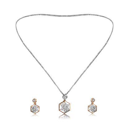 Hexagon Diamond Pendant - Fine One Jewels