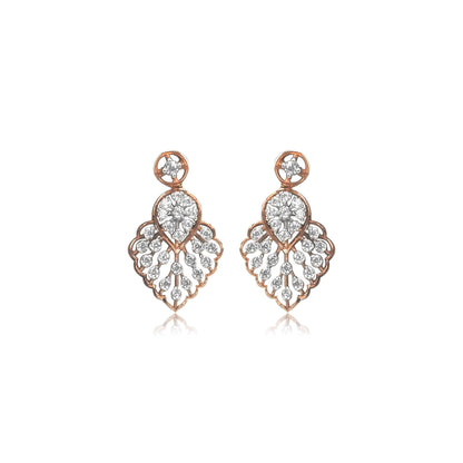 Elegant Leaf Pendant Earrings Set - Fine One Jewels