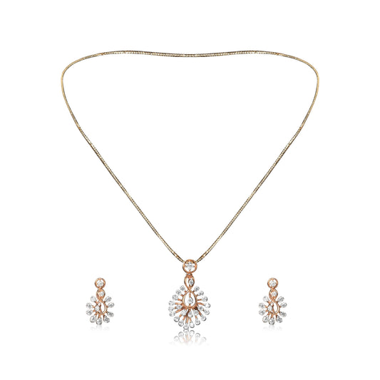 Teardrop Gold Necklace Set - Fine One Jewels