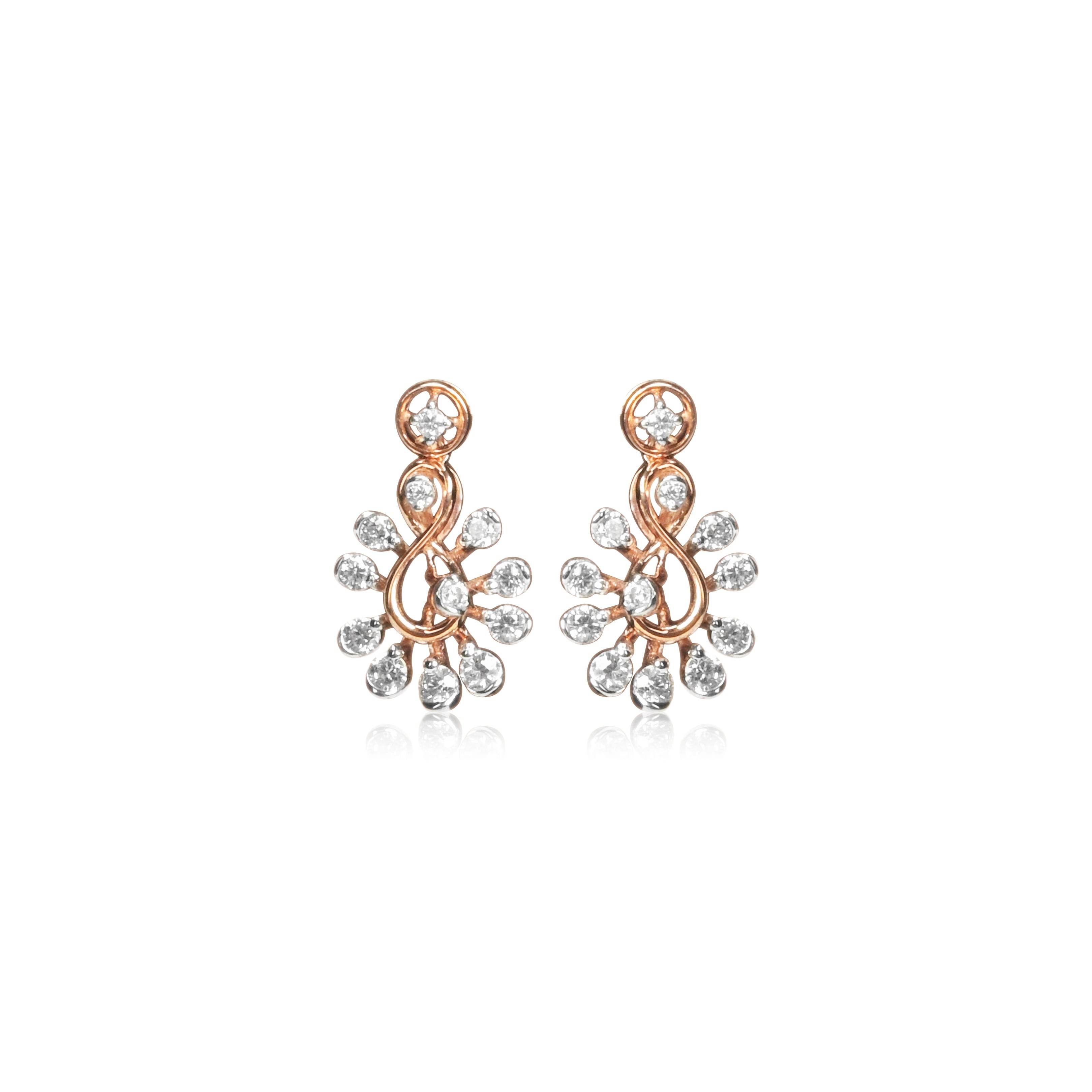 Teardrop Gold Necklace Set with Pure Diamond - Fine One Jewels