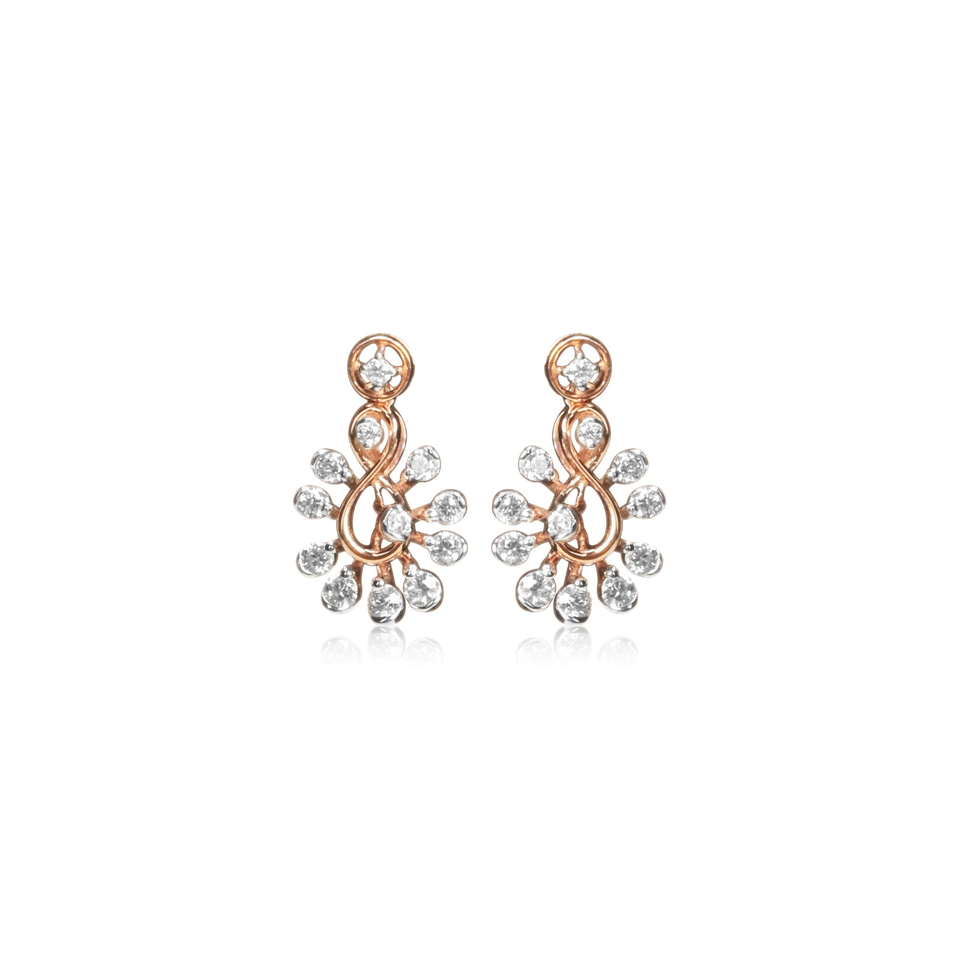 Teardrop Gold Necklace Set with Pure Diamond - Fine One Jewels