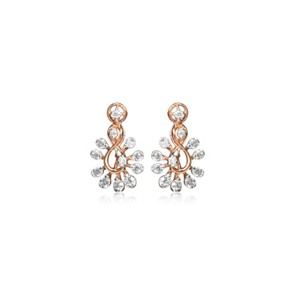 Teardrop Gold Necklace Set with Pure Diamond - Fine One Jewels