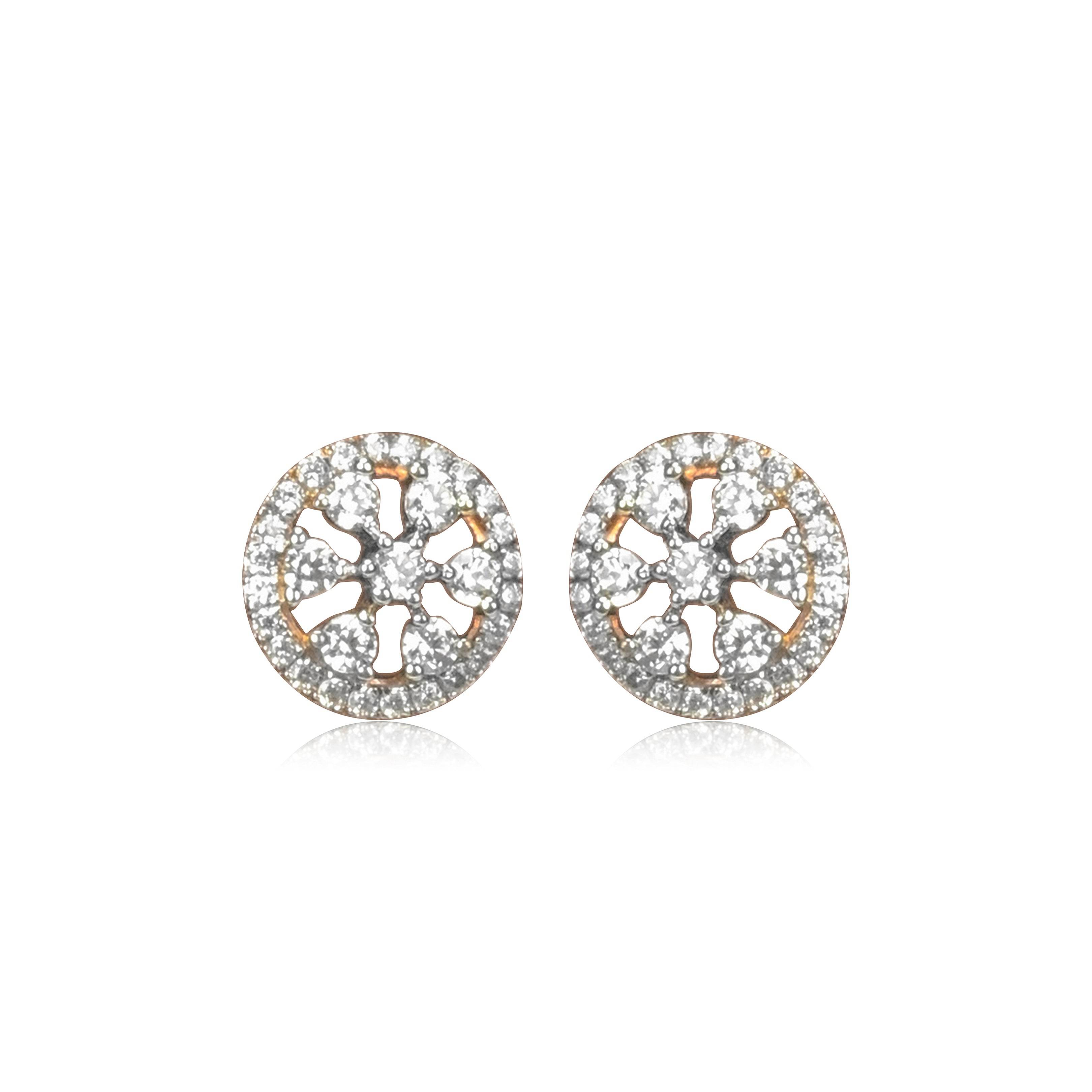 Floral Diamond Pendant and Earrings Set - Fine One Jewels