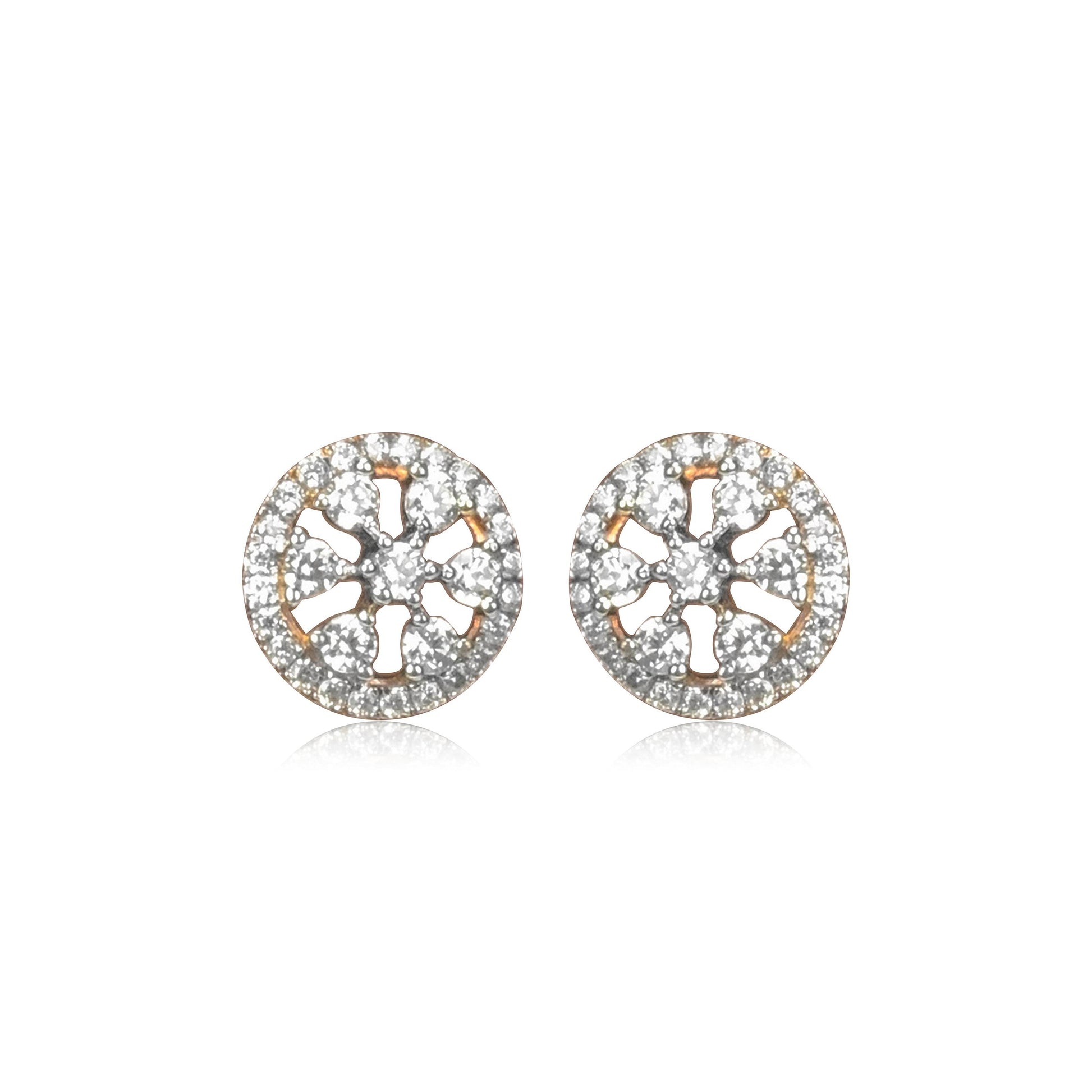 Floral Diamond Pendant and Earrings Set - Fine One Jewels