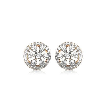 Floral Diamond Pendant and Earrings Set - Fine One Jewels