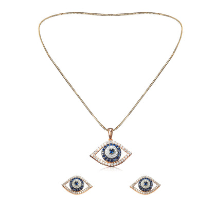 Mystic Evil Eye Necklace & Earrings Set Online - Fine One Jewels