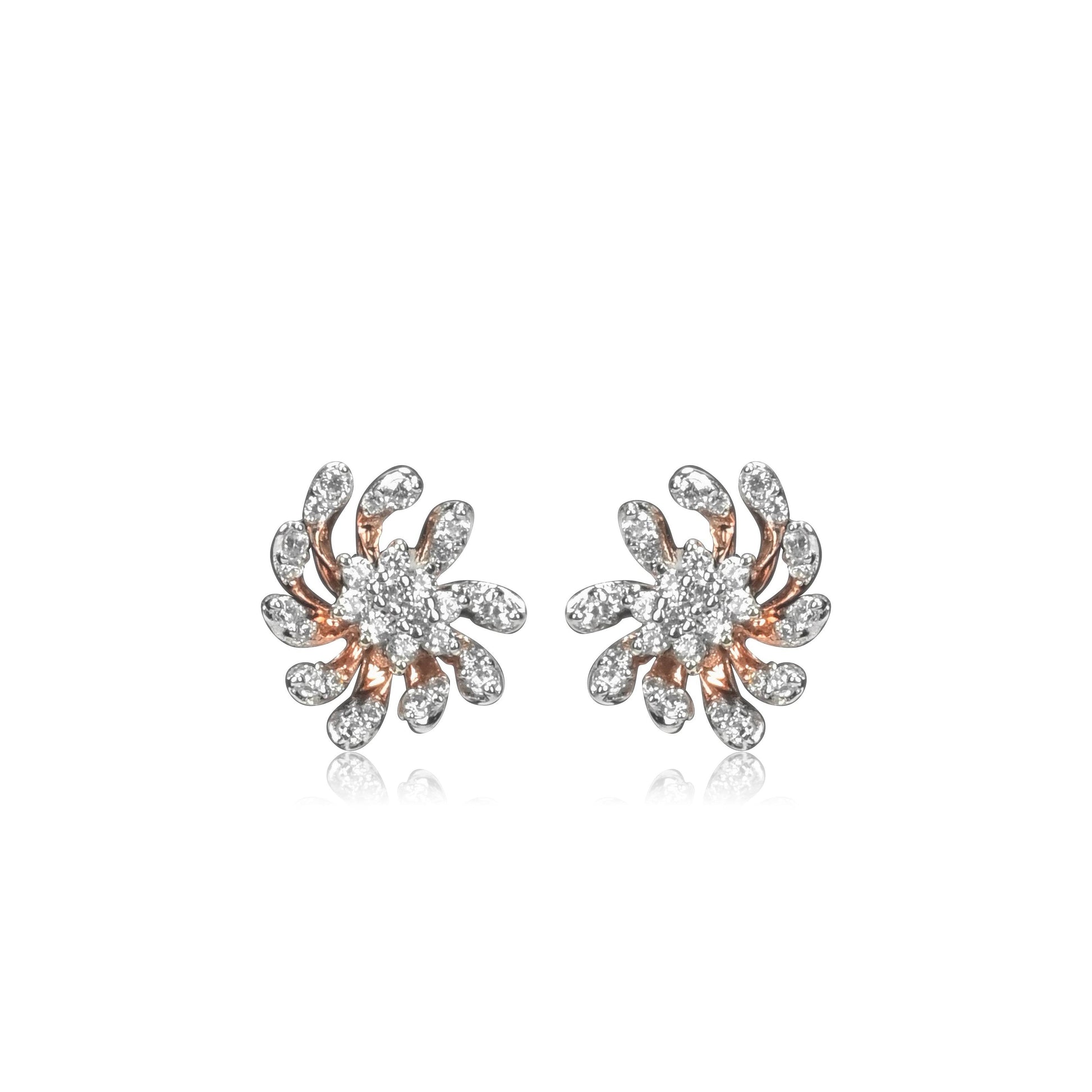 Swirl Design Gold Earrings - Fine One Jewels