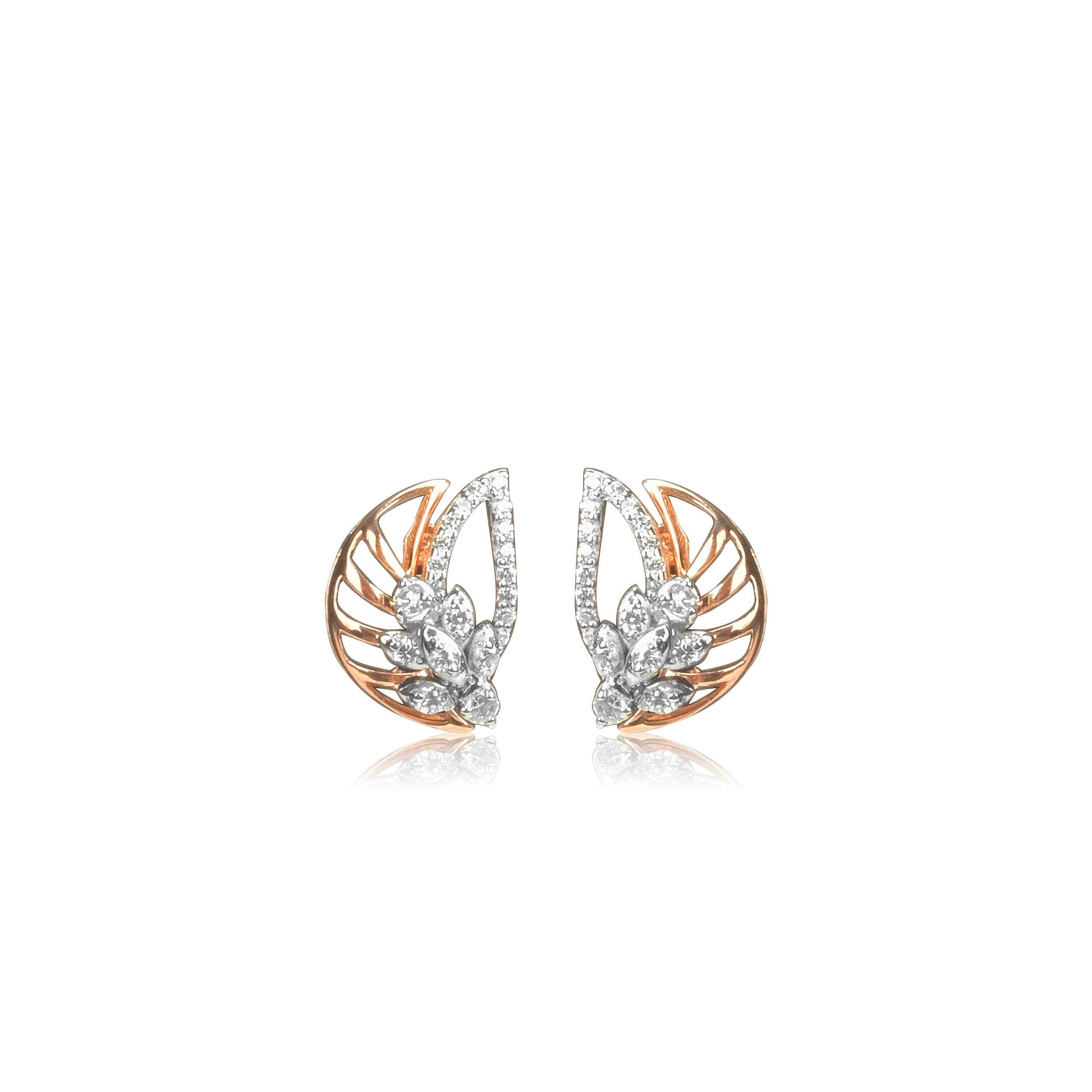 Elegant Leaf Pendant Earrings Set - Fine One Jewels