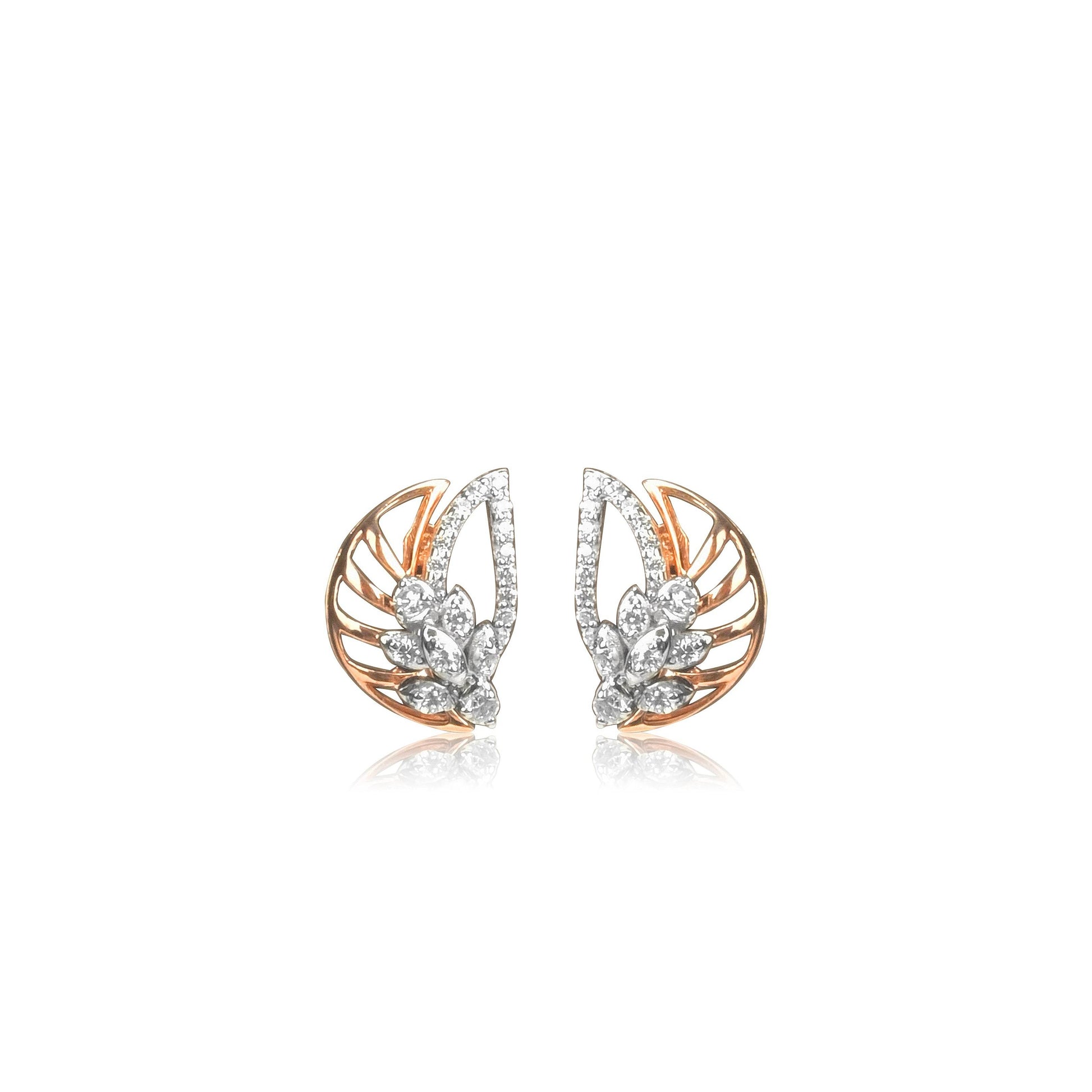 Elegant Leaf Pendant Earrings Set - Fine One Jewels