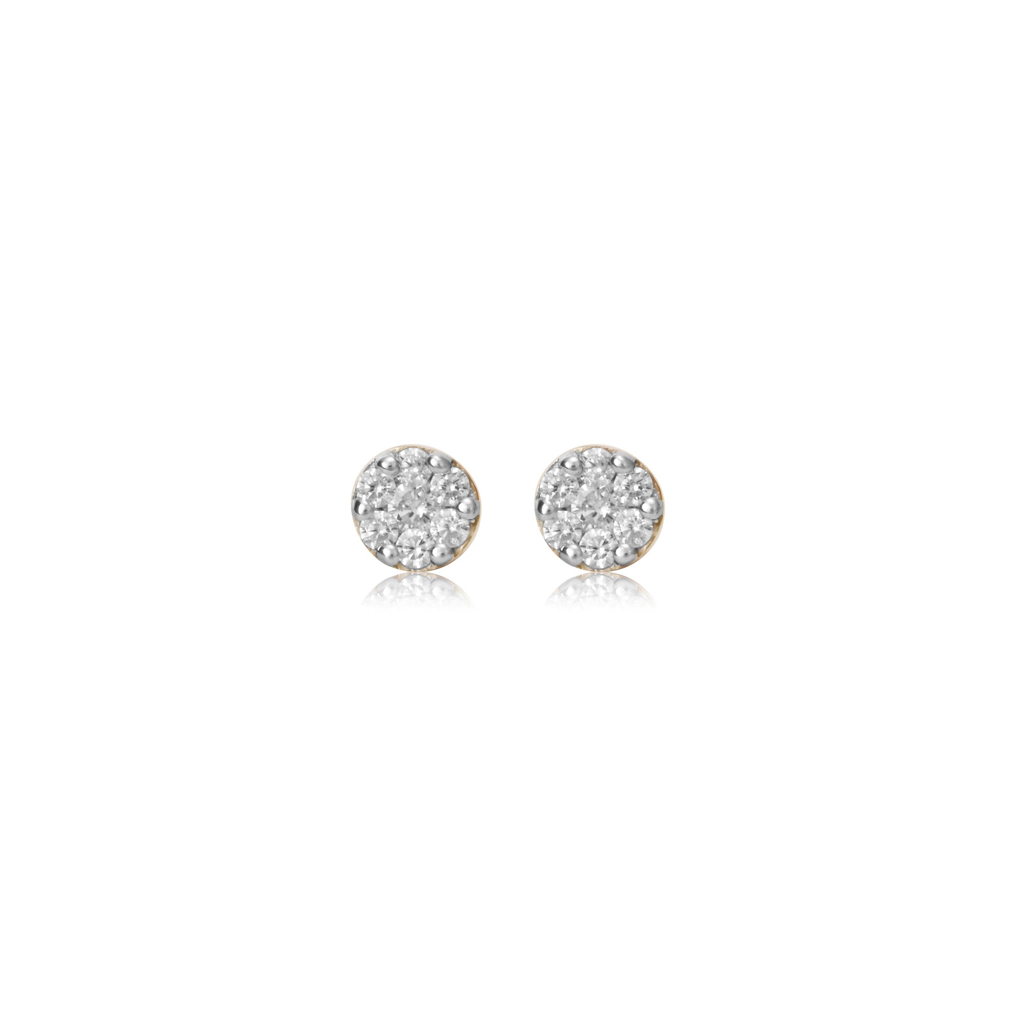 Sparkle Dome Diamond Stud Earrings - Fine One Jewels