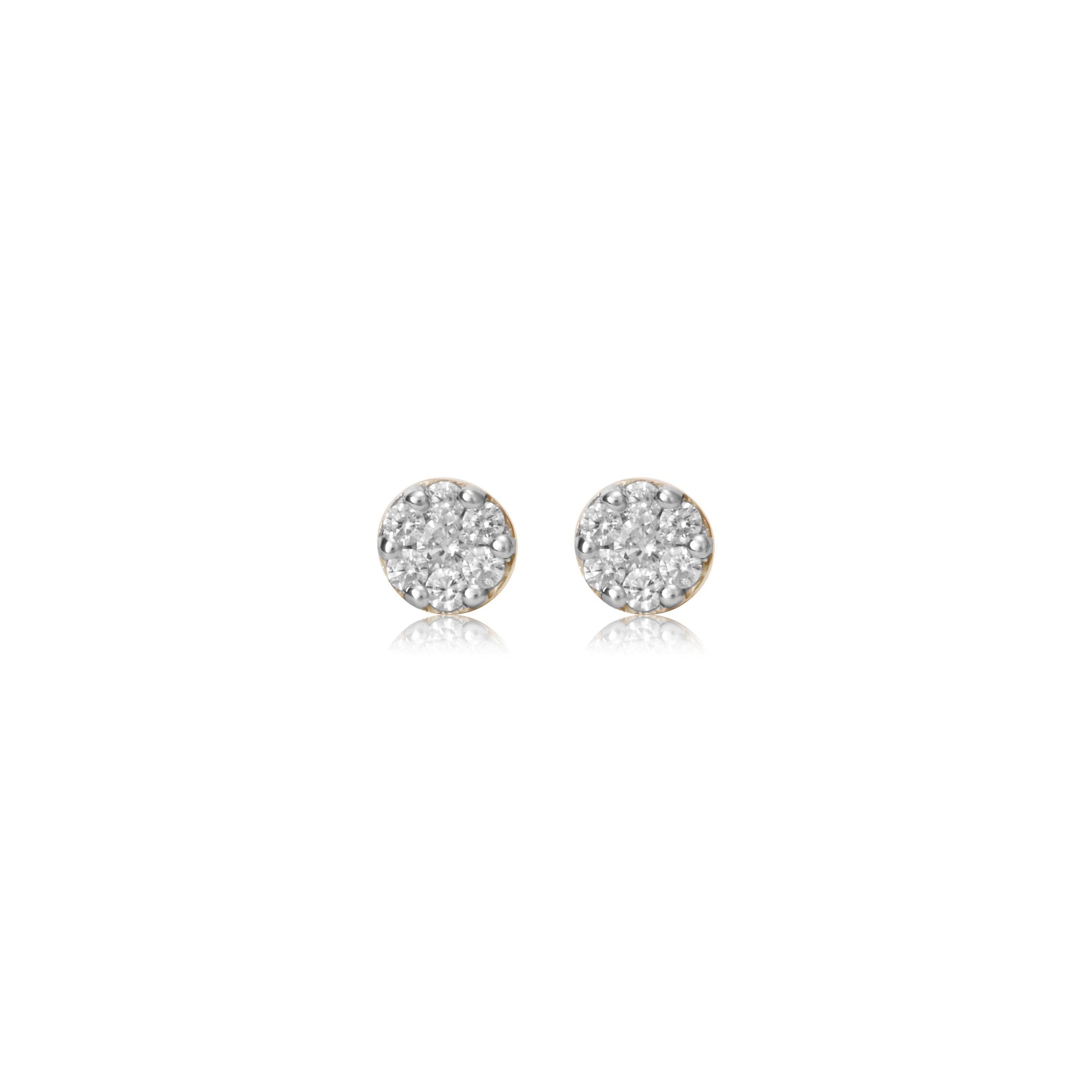 Sparkle Dome Diamond Stud Earrings - Fine One Jewels