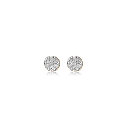 Sparkle Dome Diamond Stud Earrings - Fine One Jewels