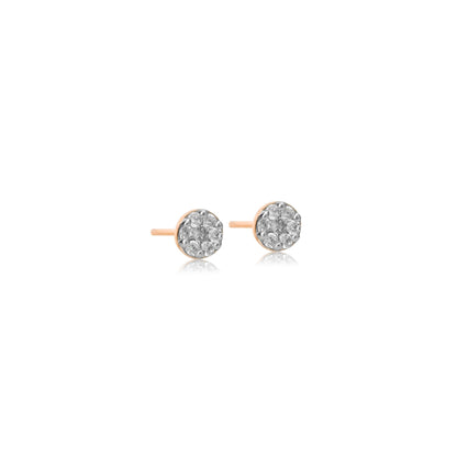 Sparkle Dome Diamond Stud Earrings - Fine One Jewels