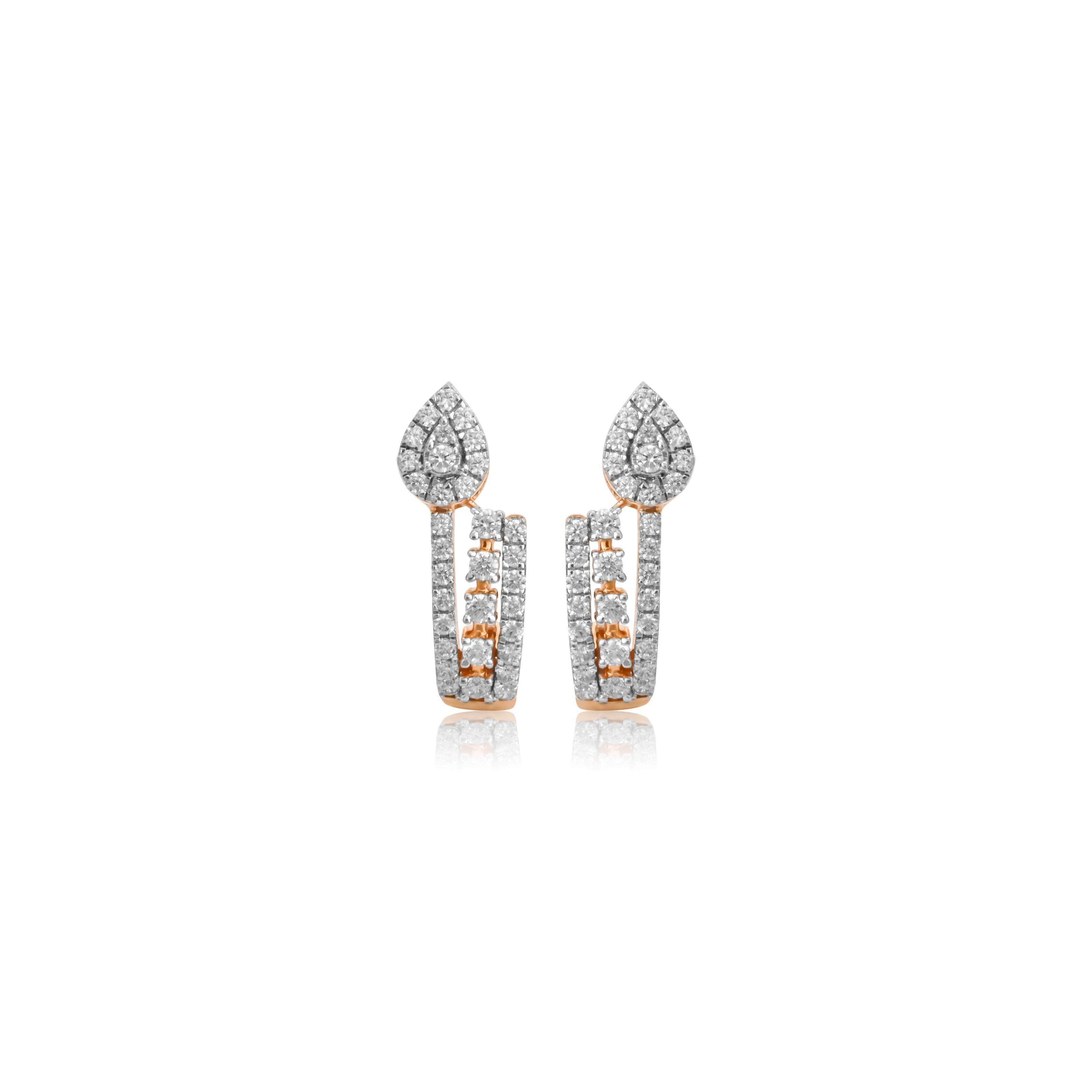 Elegant Drop Diamond Earrings - Fine One Jewels