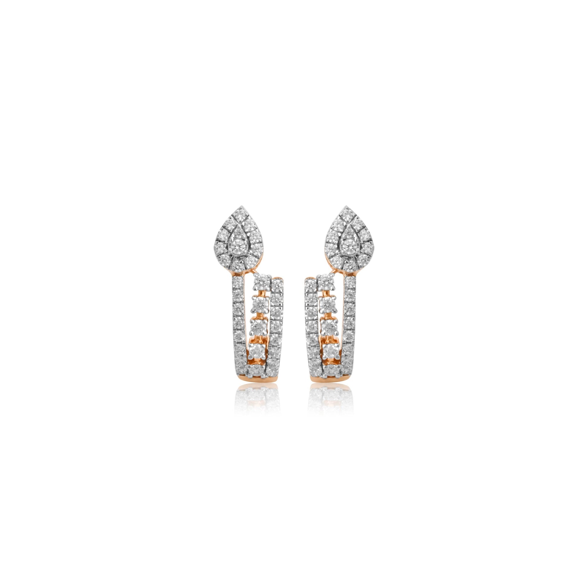 Elegant Drop Diamond Earrings - Fine One Jewels