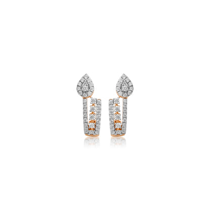 Elegant Drop Diamond Earrings - Fine One Jewels