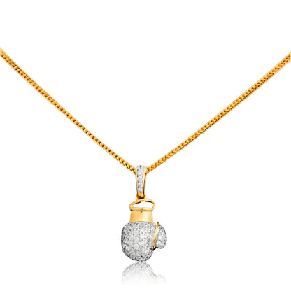 Gold Boxing Glove Pendant Necklace - Fine One Jewels